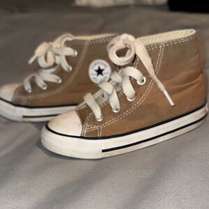 Tan toddler Converse